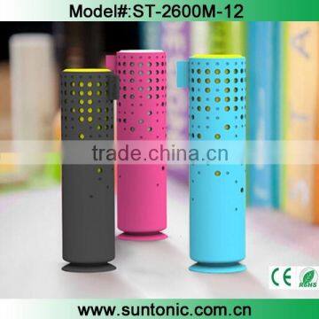 Fashionable and cute design with suction 2600 power bank