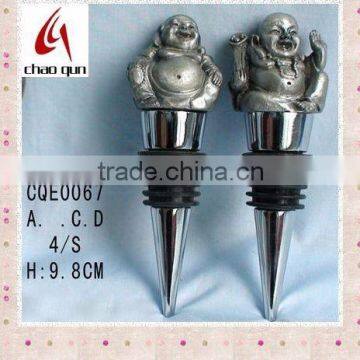 religious Maitreya Buddha metal bottle stopper