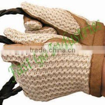 Good quality Stretch fabric horse riding gloves,