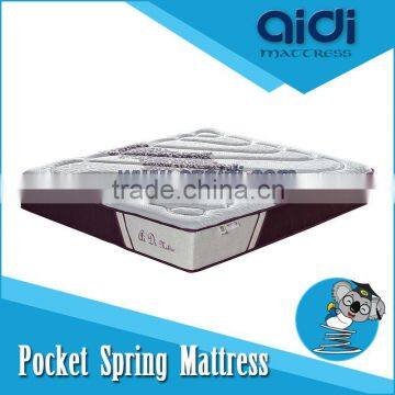 OLS-FP28-3 100% Natural Latex High Density Foam Pocket Spring Mattress With Beauty Knitting Fabric