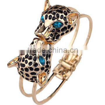 CZ94997 Hot sale women leopard gold alloy bracelet