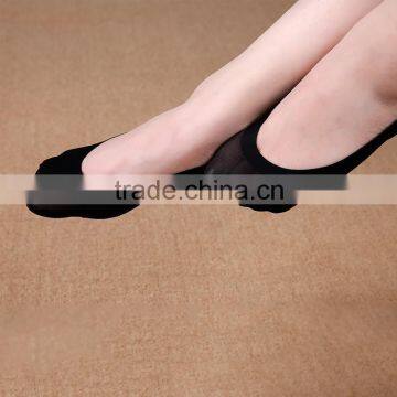 JPSKIRT15071382 Cute Girls Seamless Black Nylon Ankle Sock