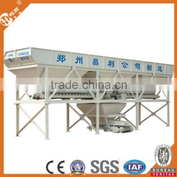 8.38m3*4bins PLD1600 Concrete batching plant machine