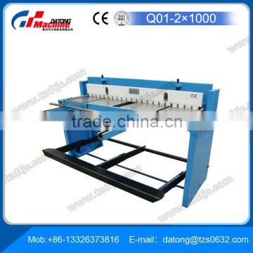 Plate Shearing Machine Q01-2X1000 Sheet Metal Cutting For sale