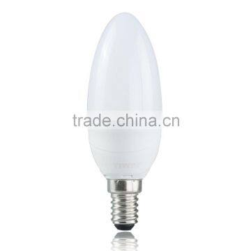 New Arrival TIWIN 2015 High Quality CE ROHS Cool White 470lm Plastic 5W E14 Led Candle Lamp Bulb Light photo-2