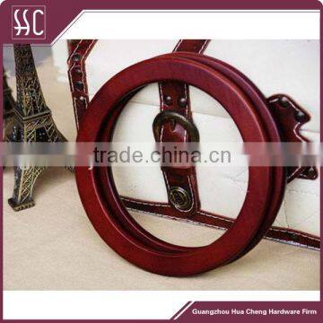 OEM rounded wooden handle clutch frame,wooden handbag handle