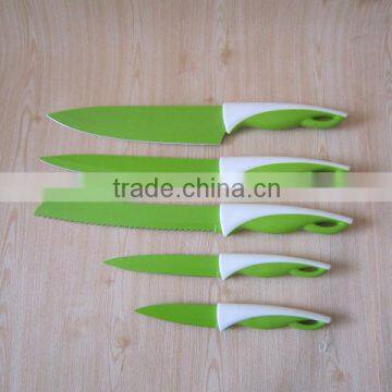 MF rubber handle color knives in kitchen MS026