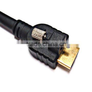 3D 4K*2K Rotating HDMI Cable with Etherent with screw lock