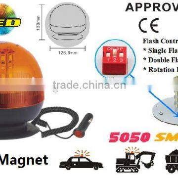 E-MARK SMD Flash Warning Light, ECE MARK 5050 SMD Topbright Warning Beacon(SR-BL-506SM-2) Magnetic LED Beacon Light, 3 Functions