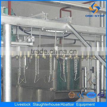 air-blowing poultry scalder machine with hot water filled