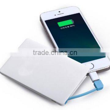 slim Credit card power bank 4000mah for mobile phones