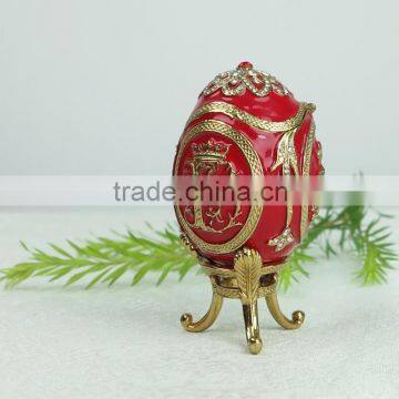 Customize Easter decorative zinc alloy jewelry box trinket box for sale