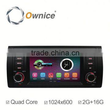 7" Factory price quad core Android 5.1 car DVD GPS for BMW E39 M5 built in wifi BT RDS 2G Ram 1024*600