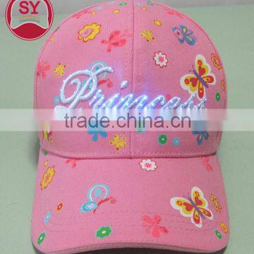 fashion custom LED baseball cap with led