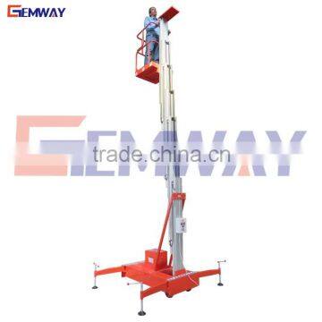 New Arrival electric hydraulic aluminum mast vertical man lift with cheap price