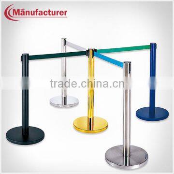 Queue Line Stand Concert Crowd Control Retractable Belt Barrier In Airport/Hotel/Bank