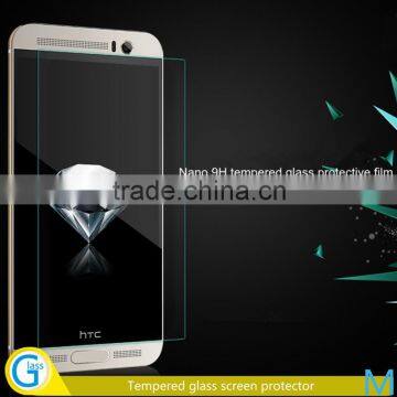 Mobile phone use nano 9H glass protector for HTC ONE M9