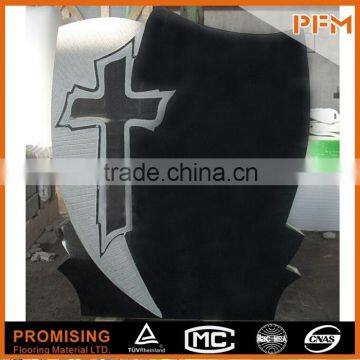 Natural Chinese stone Shanxi black granite for cemetery