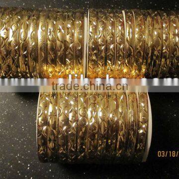 Gold color finish bangles