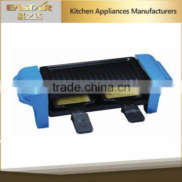 portable indoor electric grill/electric griddles for 2 persons with non-stick coating grill