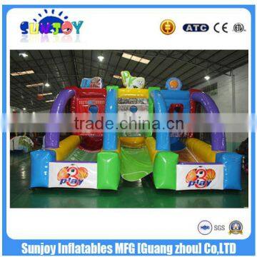 China Cheap Inflatable Throw Interactive Game ,3 in 1 Sports Throw On Sale