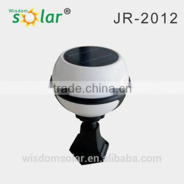 JR-2012 3w all in one solar pillar light Solar Fence Garden Light