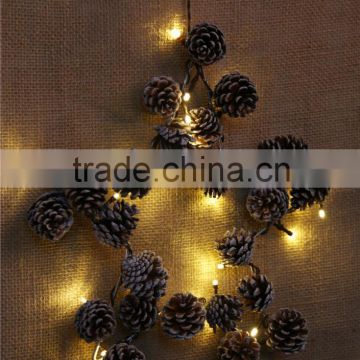 Pine cones Christmas Wall Hanging decorative LED Light