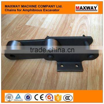 High Quality Chains and Track Shoes for Amphibious Excavator Pontoon Undercarriage