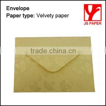 Yellow Velvety Paper Envelopes