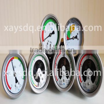 2014 new design Magnetic high precision SF6 caterpillar pressure gauge