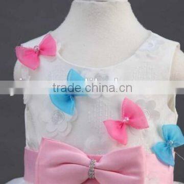 Summer Hot Sale Bows Girls Dress Birthday Bows Girls Dress photo-6