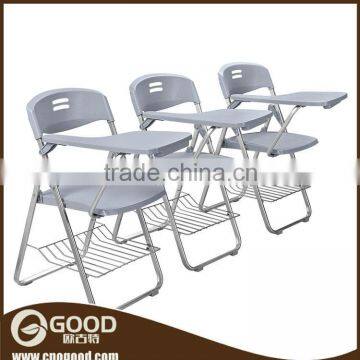 Conference Room Folding Plastic Office Tablet Chair Set