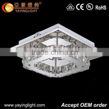 Modern crystal led chandelier ceiling mounting light fixture