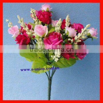 Beautiful wedding decorative artificial silk rose flower