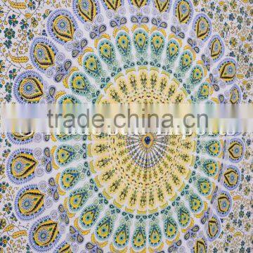 Queen Indian Ombre Mandala Ethnic Gypsy Wall Art Hippie Boho Cotton Home Decorative Tapestry photo-5