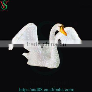 2016New led sculpture light led swan decorative light for ourdoor ornaments