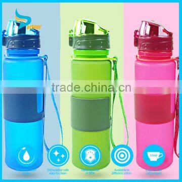 New Design 2016 Collapsible Silicone BPA Free Sports Water Bottle