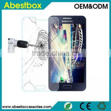 0.3mm 2.5D Explosion-proof Tempered Glass Film for Samsung Galaxy A3, temper glass screen protector for Samsung A3 mobile Phone