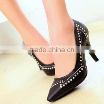 2015 Latest Design Footwear High Heel Shoes Lady Leather Shoes CP6681