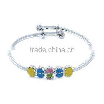 925 Sterling Silver Jewelry Wholesale Enamal Bangle Cheap Sterling Silver Plain Bangle photo-2