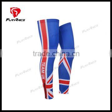 Sublimation Printing French Flag Sunscreen Custom Made Cycling Leg Warmer photo-4