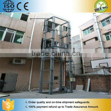 Hydraulic cargo lifting equipment/guide rail cargo lift/Track traveling type platform lift