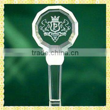 Personalized Glass Logo Wine Stopper For Company Souvenirs