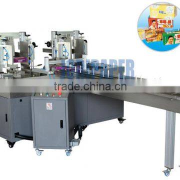 Two Outputs High Speed ALL Sizes Semi-Automatic Carton Paper Box Packing and Sealing Machine