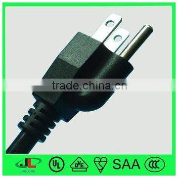 IEC female end type and NEMA Male End Type CUL UL 3 pin plug