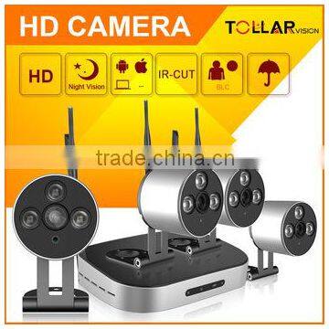 Outdoor hd wifi ip camera 720P 1.0MP wifi security camera kit