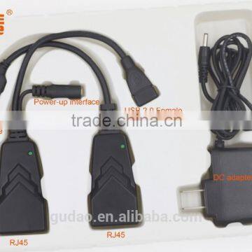 USB 2.0 Cable Extender LAN Amplifier for Computer Peripherals up to 100 m From Computer