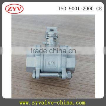 High Service Free Service 316/304 Stainless Steel 3pc Ball Valve photo-4