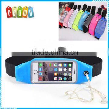 Multifunctional waterproof waist belt capable of touch screen belt, sports waist bag for iphone6