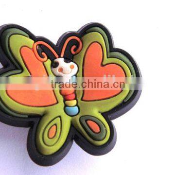 Lovely shoe charms, soft pvc shoe decoration buttons